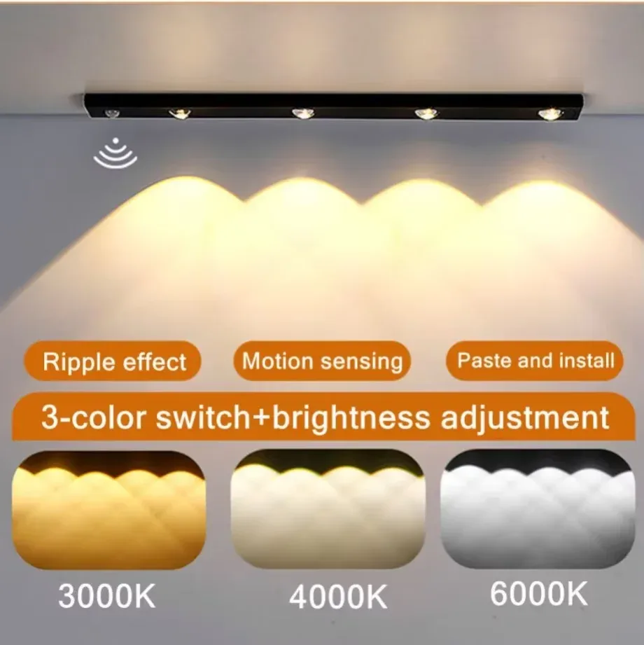 Réglette LED rechargeable avec détecteur de mouvement et intensité variable 16