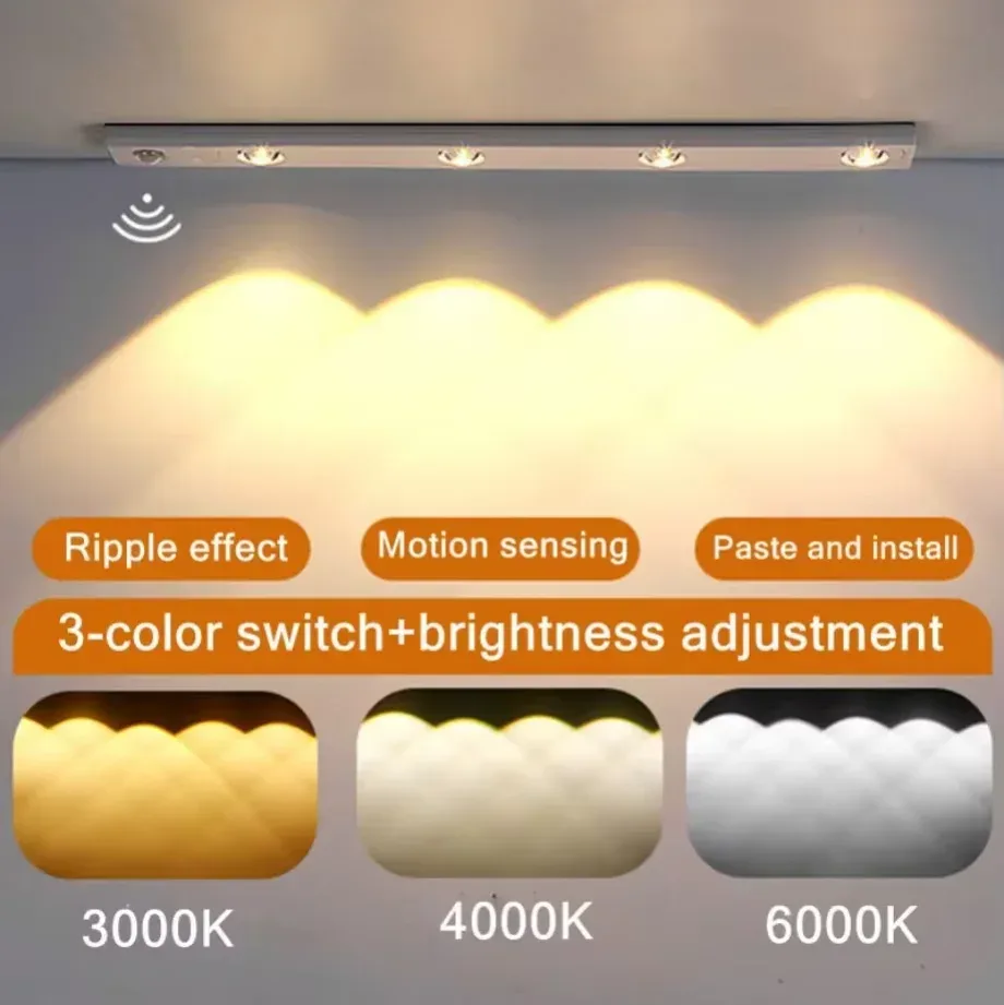 Réglette LED rechargeable avec détecteur de mouvement et intensité variable 13