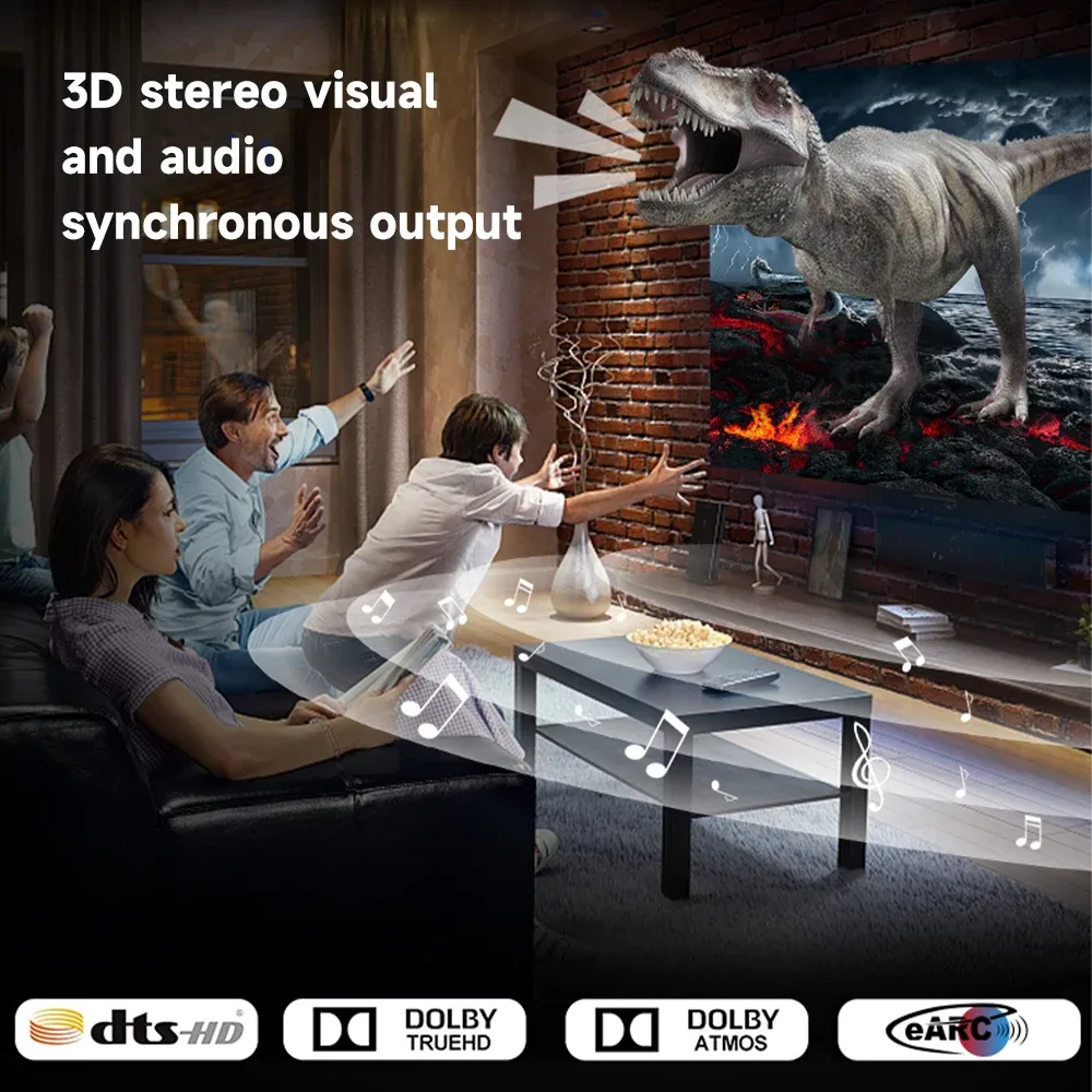 Câble HDMI 2.1 Fibre Optique MOSHOU - Ultra Haute Vitesse 48 Gbps, 8K 60Hz, 4K 120Hz, HDR Dynamique, eARC, HDCP 2.2 & 2.3 - Image 5