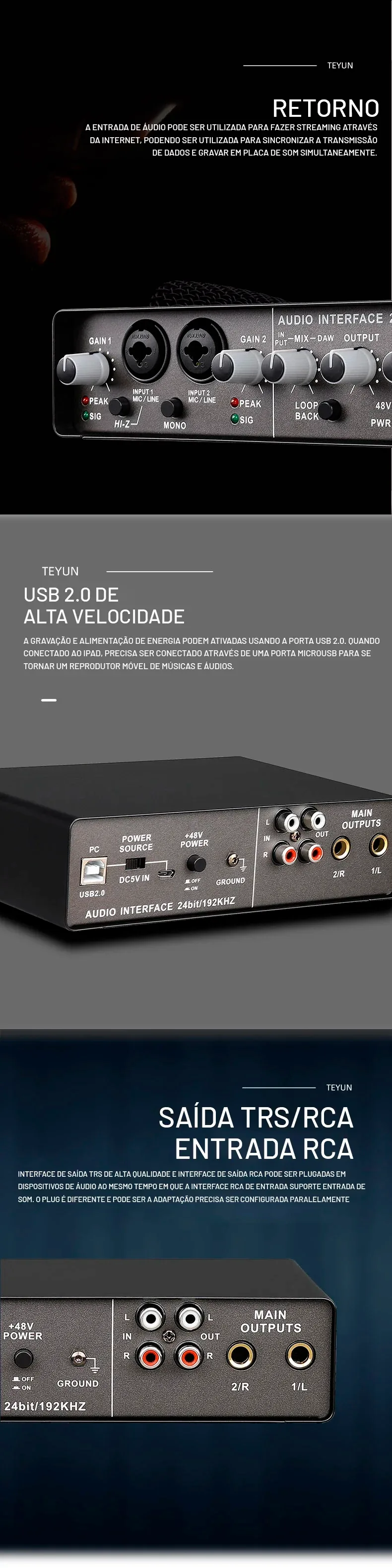 Connectivité Interface Audio