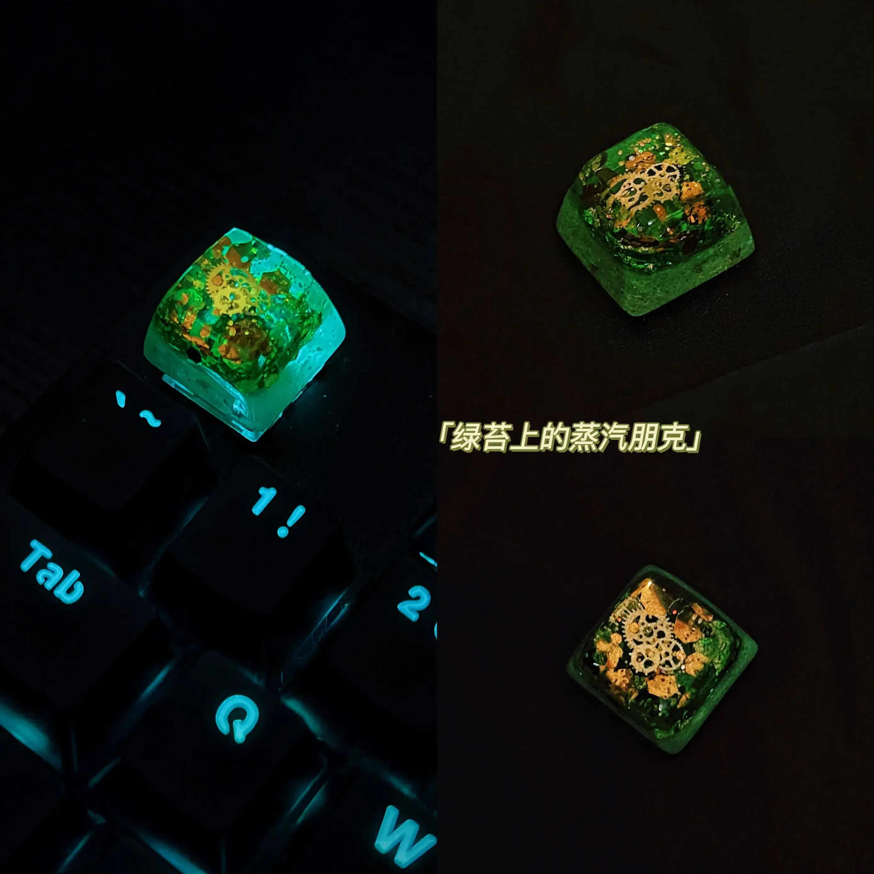 Touche artisanale en résine pour clavier mécanique - Modèles Ours polaire, Koi et Steampunk - Image 3