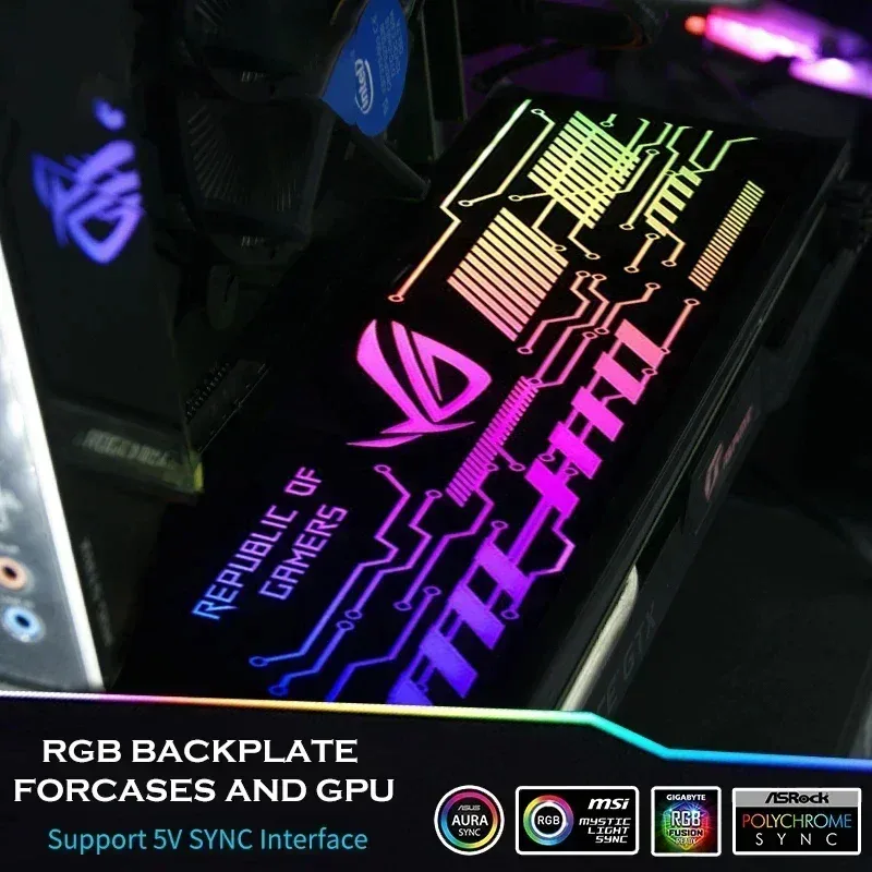 Panneau RGB Rétroéclairé pour Personnalisation de Boîtier PC (VGA/Alimentation) - Image 4