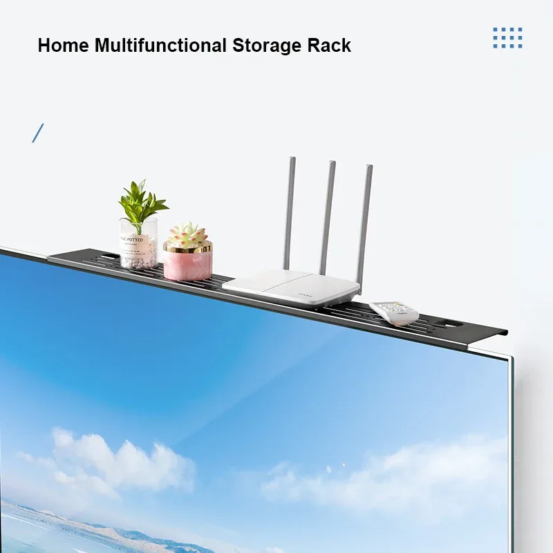 Étagère de rangement supérieure réglable pour écran et téléviseur - Image 2