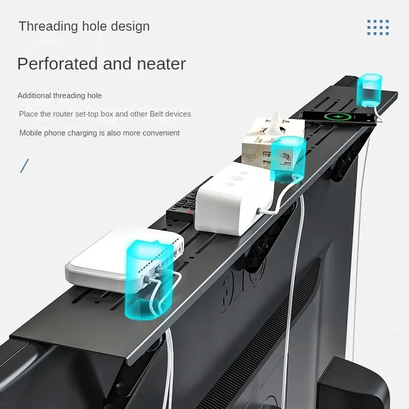 Étagère de rangement supérieure réglable pour écran et téléviseur - Image 4