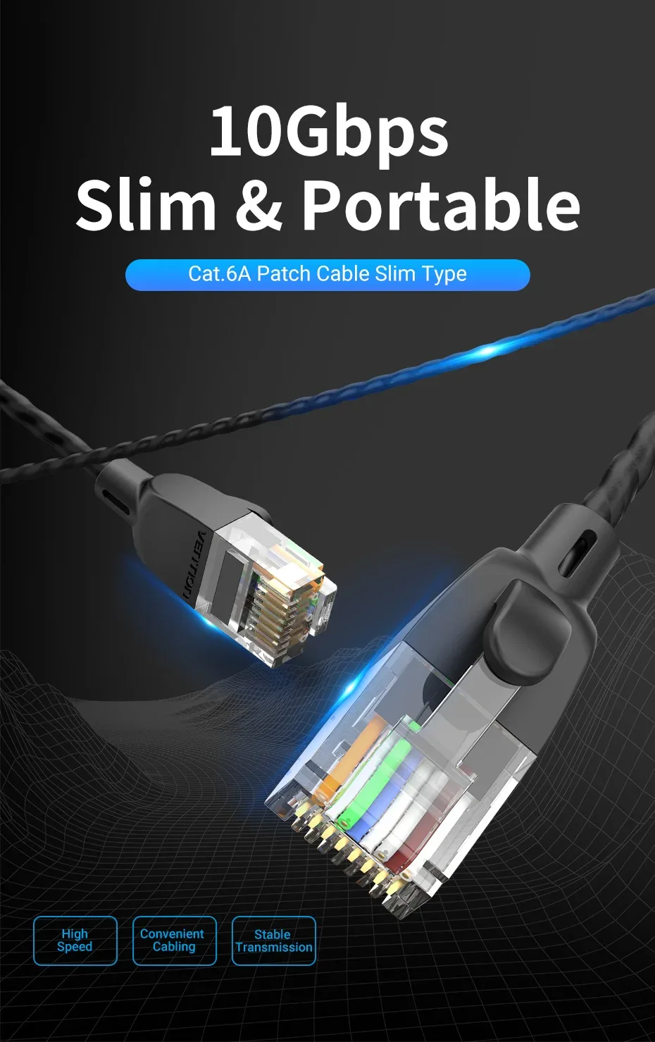 Câble Ethernet Vention Cat6A