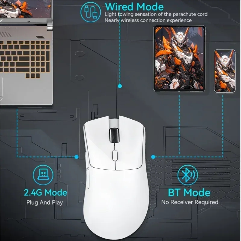 Attack Shark R1 - Souris Gamer Ergonomique Sans Fil et Filaire 18 000 DPI - Image 3
