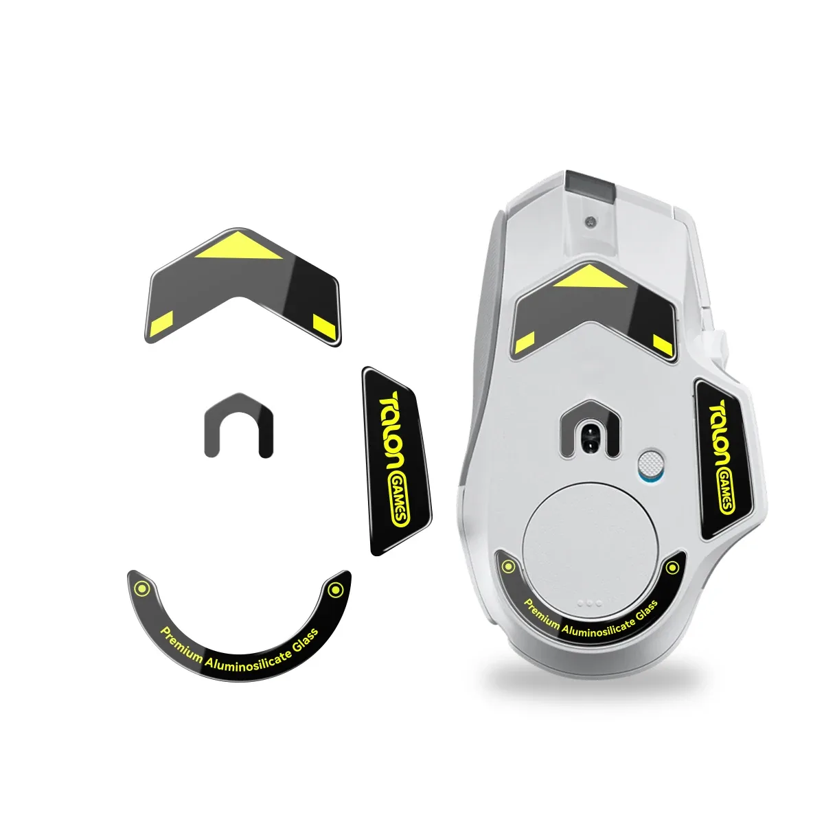 TALONGAMES - Patins de souris en verre pour Logitech G502 X / G502 X PLUS, bords arrondis - Image 1
