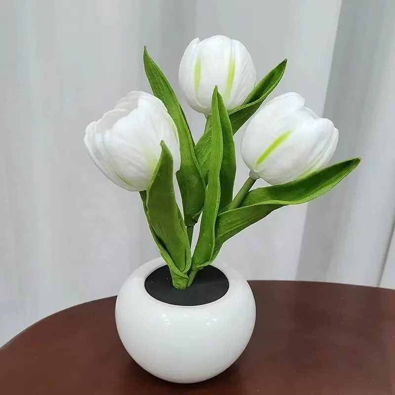 Veilleuse LED Tulipe - Lampe d'Ambiance pour Chambre et Chevet - Image 6