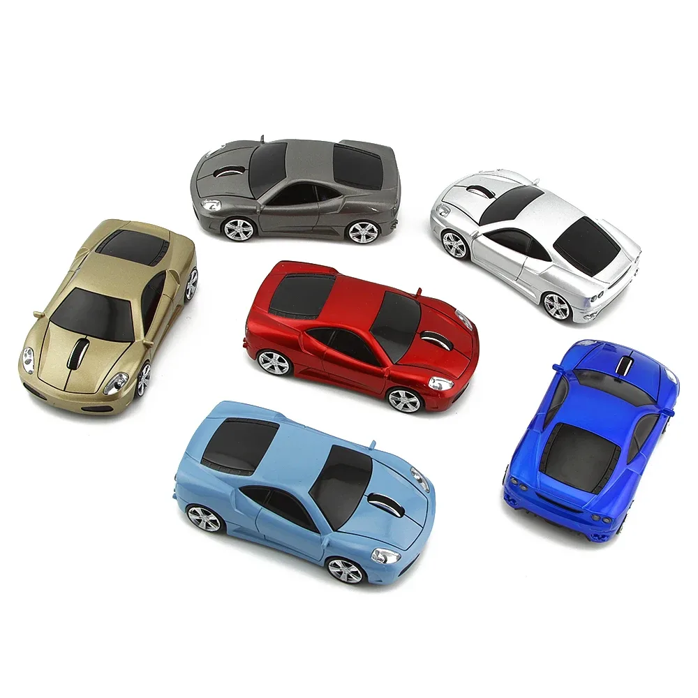 Souris optique sans fil en forme de voiture, ergonomique et silencieuse - Image 6