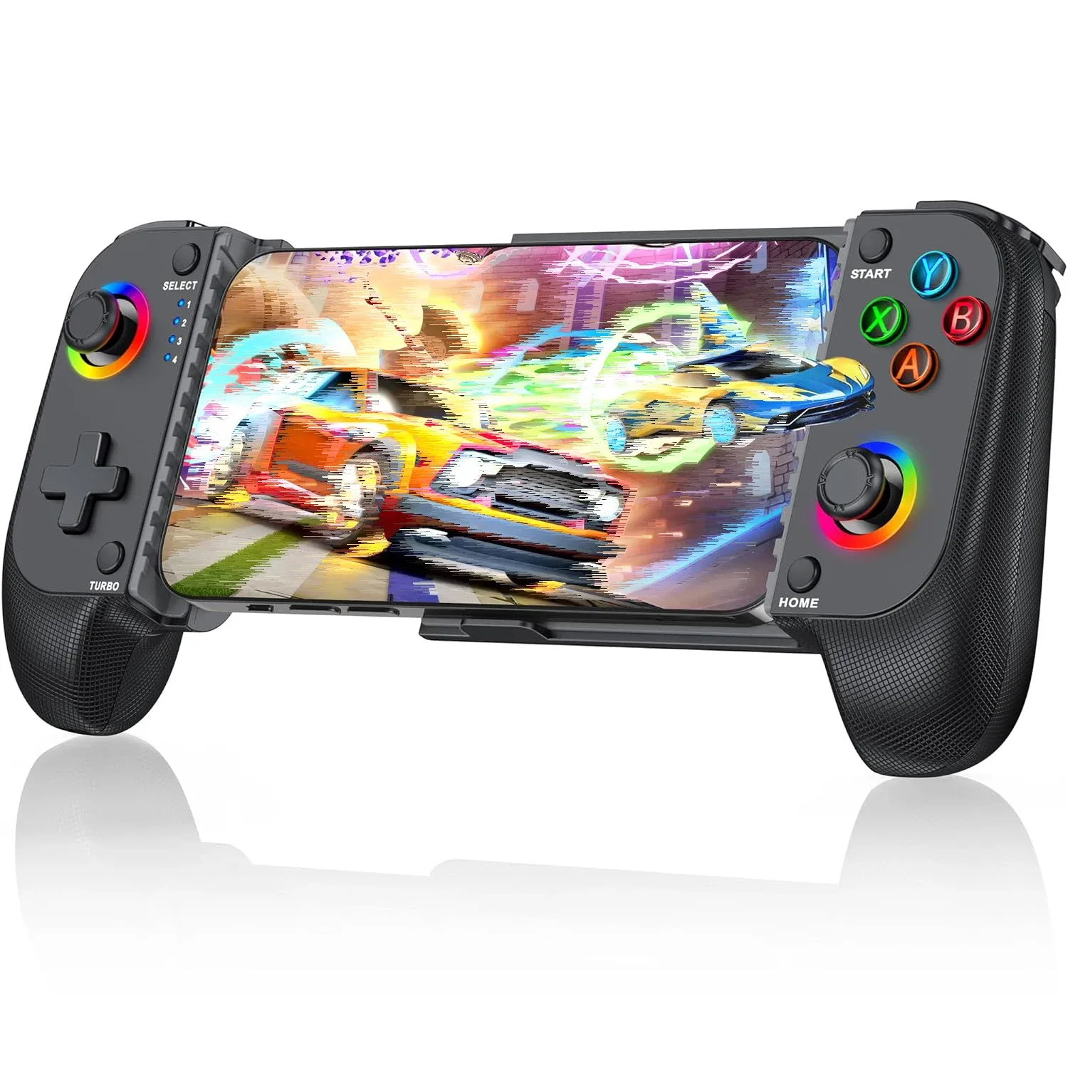 Manette de jeu sans fil 7009F pour iOS/Android - Joystick à effet Hall et éclairage RGB - Image 1