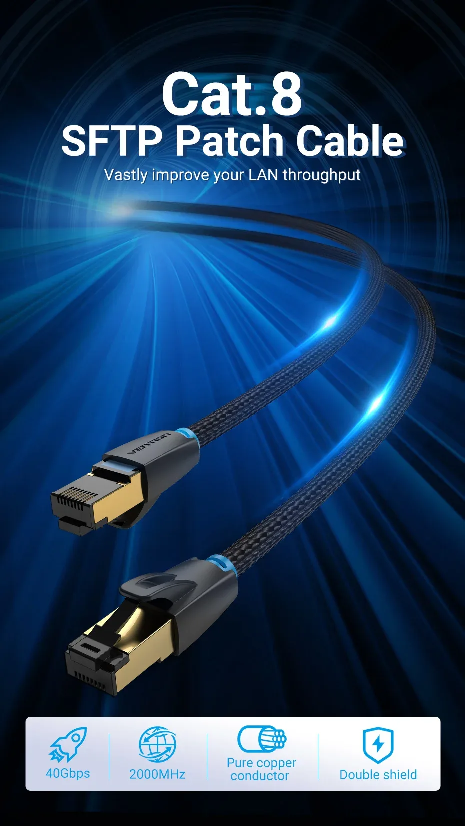 Vention Cat 8 Ethernet Cable