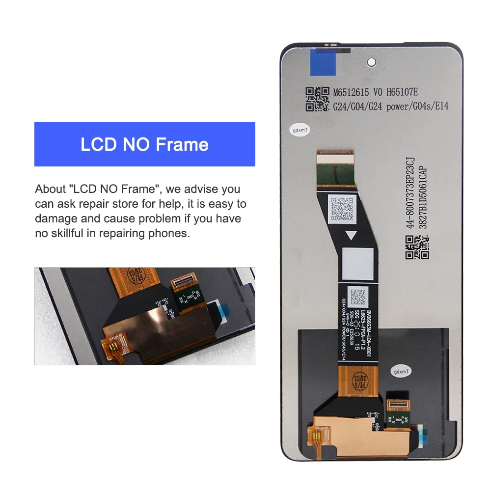 Écran LCD et Vitre Tactile avec Châssis pour Motorola Moto G24 Power (6,56") - Image 4