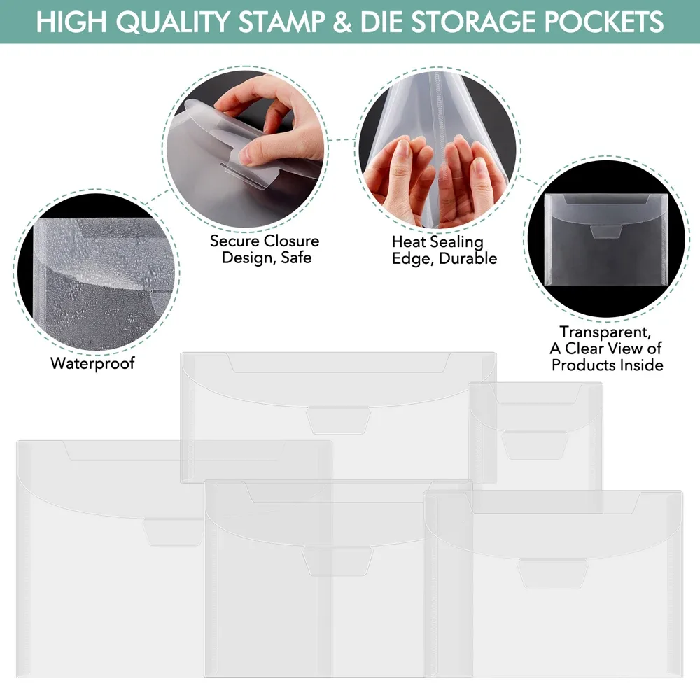 Pochettes de rangement transparentes premium
