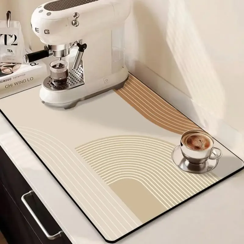 Tapis de séchage pour vaisselle super absorbant à motif floral - Image 2