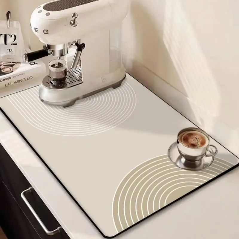 Tapis de séchage pour vaisselle super absorbant à motif floral - Image 3