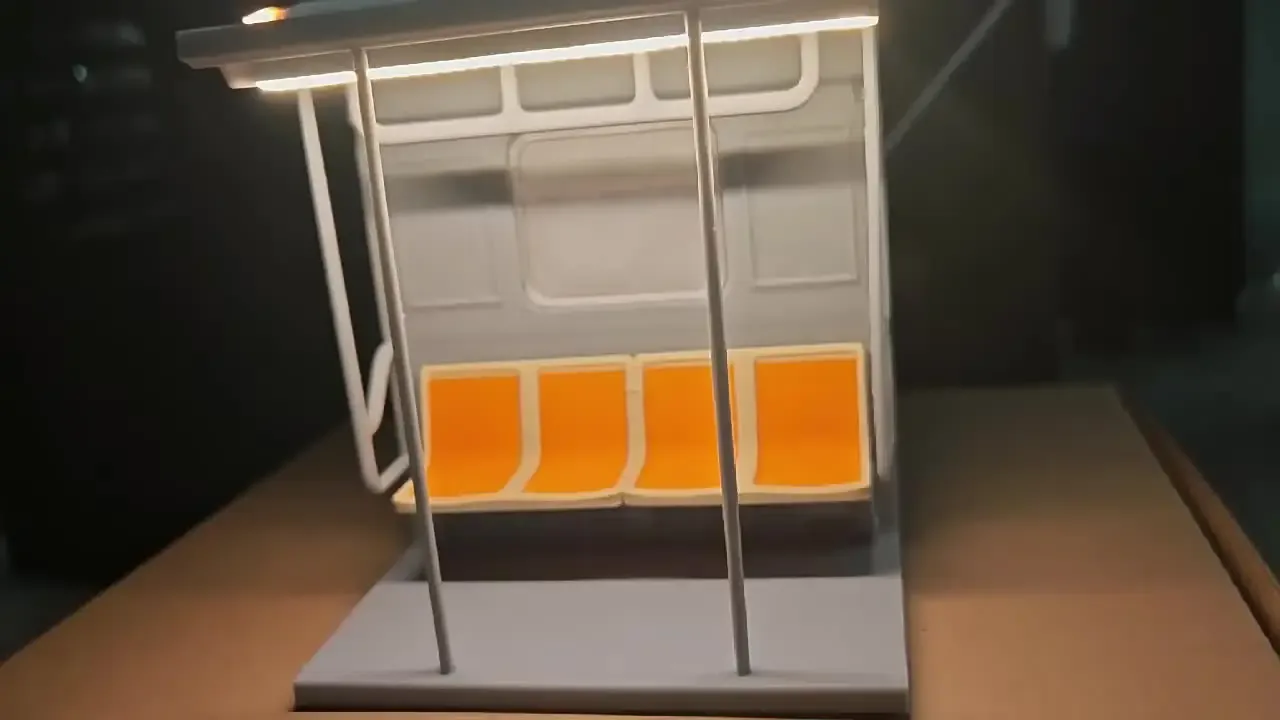Vue d'ensemble de la lampe métro rétro