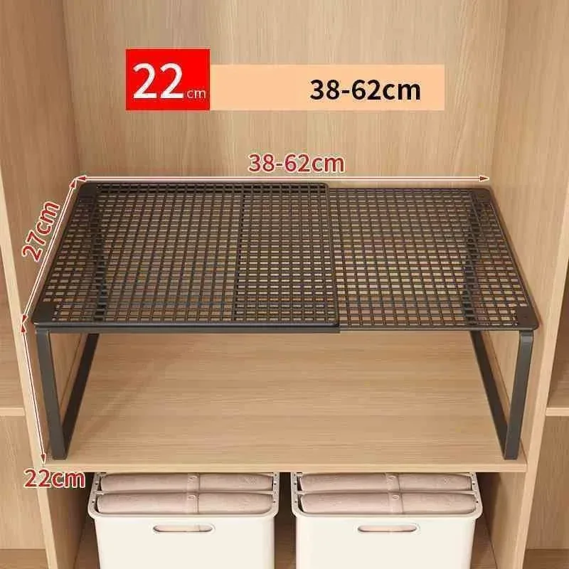 Étagère de rangement empilable et modulable pour garde-robe 11