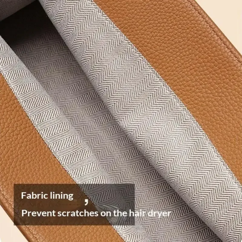Pochette de rangement en cuir PU pour sèche-cheveux avec fermeture magnétique - Image 5