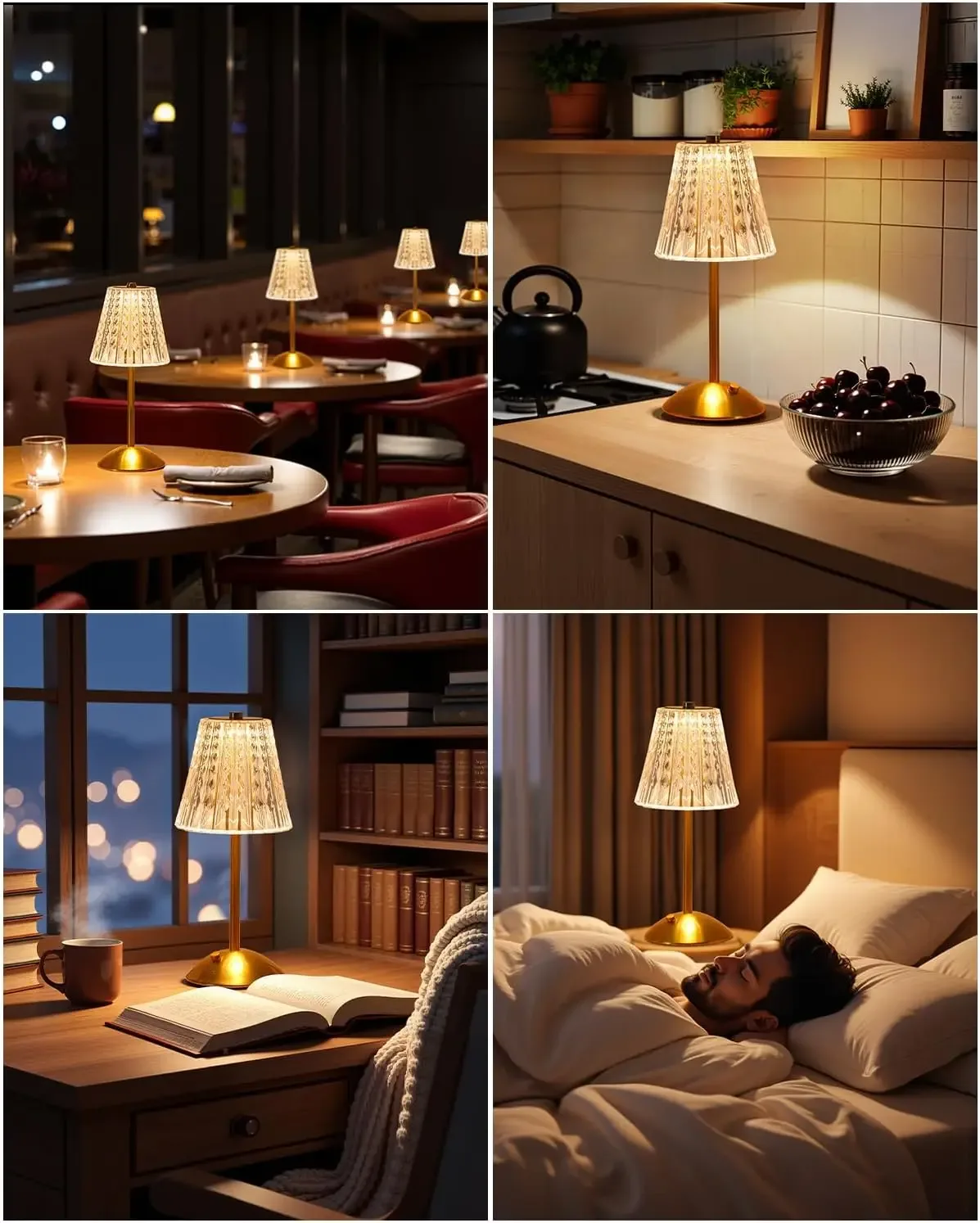 Lampe de table LED rechargeable avec variateur tactile - Image 4