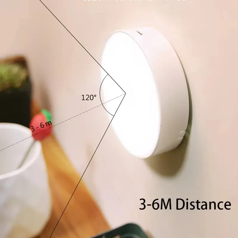 Veilleuse LED rechargeable avec détecteur de mouvement et support magnétique - Image 4