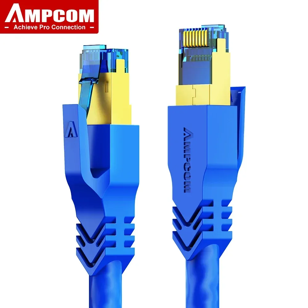 Câble Ethernet AMPCOM CAT8 40Gbps 2000MHz SFTP LSZH RJ45 - Image 1