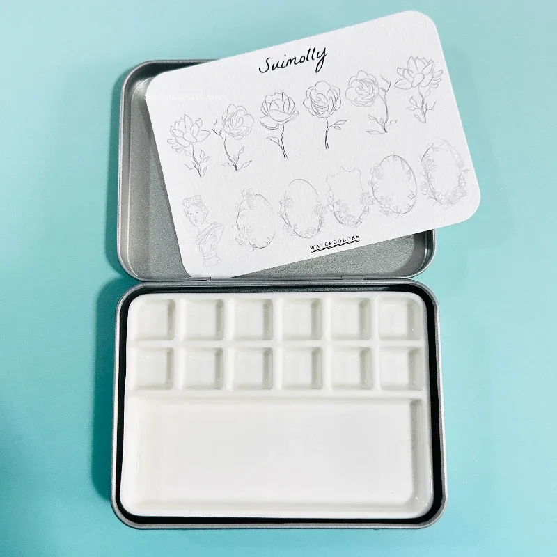 Palette en céramique blanche