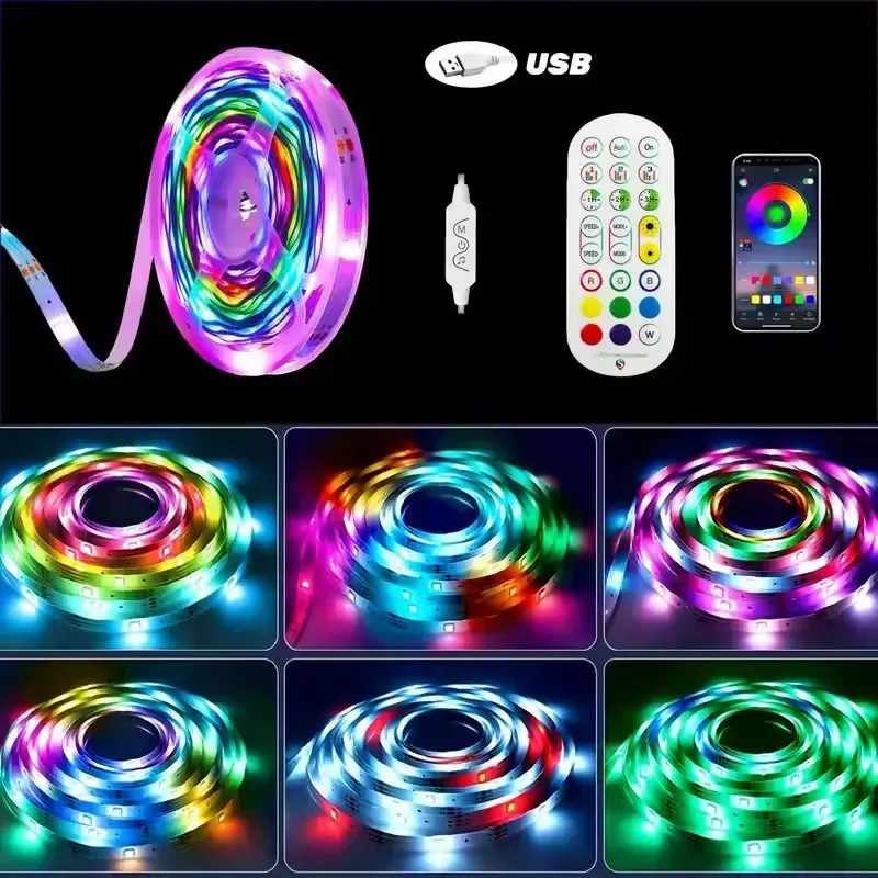 Nuage d'orage LED 3D avec synchronisation musicale et ruban multicolore - Image 3