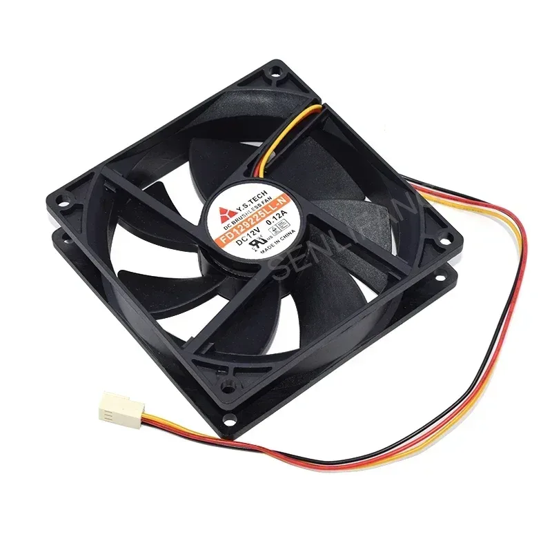 Ventilateur de refroidissement pour serveur Y.S TECH FD129225LL-N - 12V, 0.12A, 90x90x25mm, 3 fils - Image 6