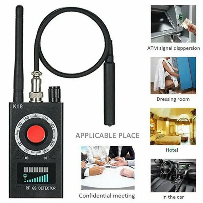Détecteur multifonction K18 - Anti-espionnage, signaux RF et traceurs GPS 4