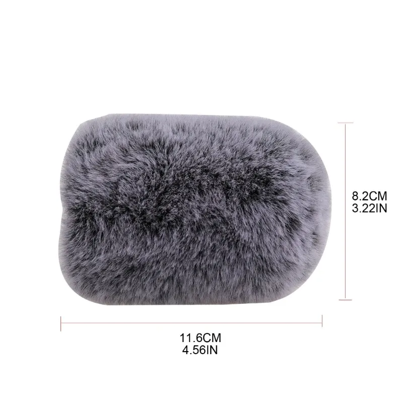 Bonnette anti-vent en fourrure pour microphone AT2020 - Image 6