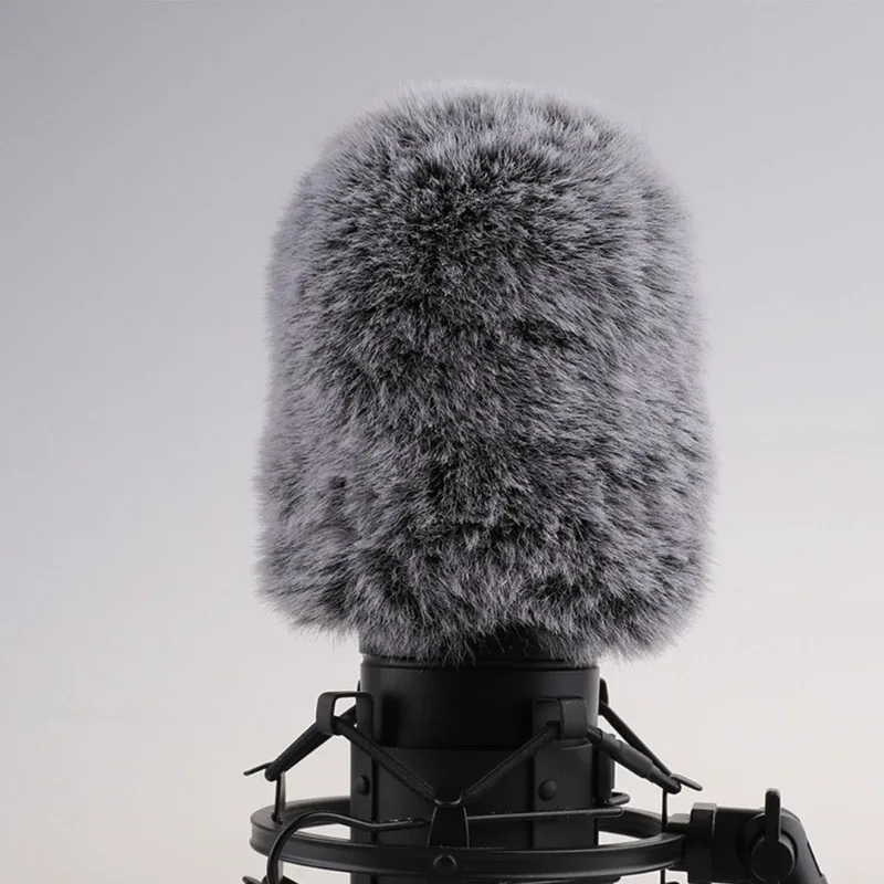 Bonnette anti-vent en fourrure pour microphone AT2020 - Image 1