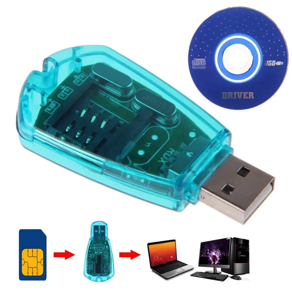 Lecteur et graveur de carte SIM USB - Kit de sauvegarde GSM/CDMA - Image 1