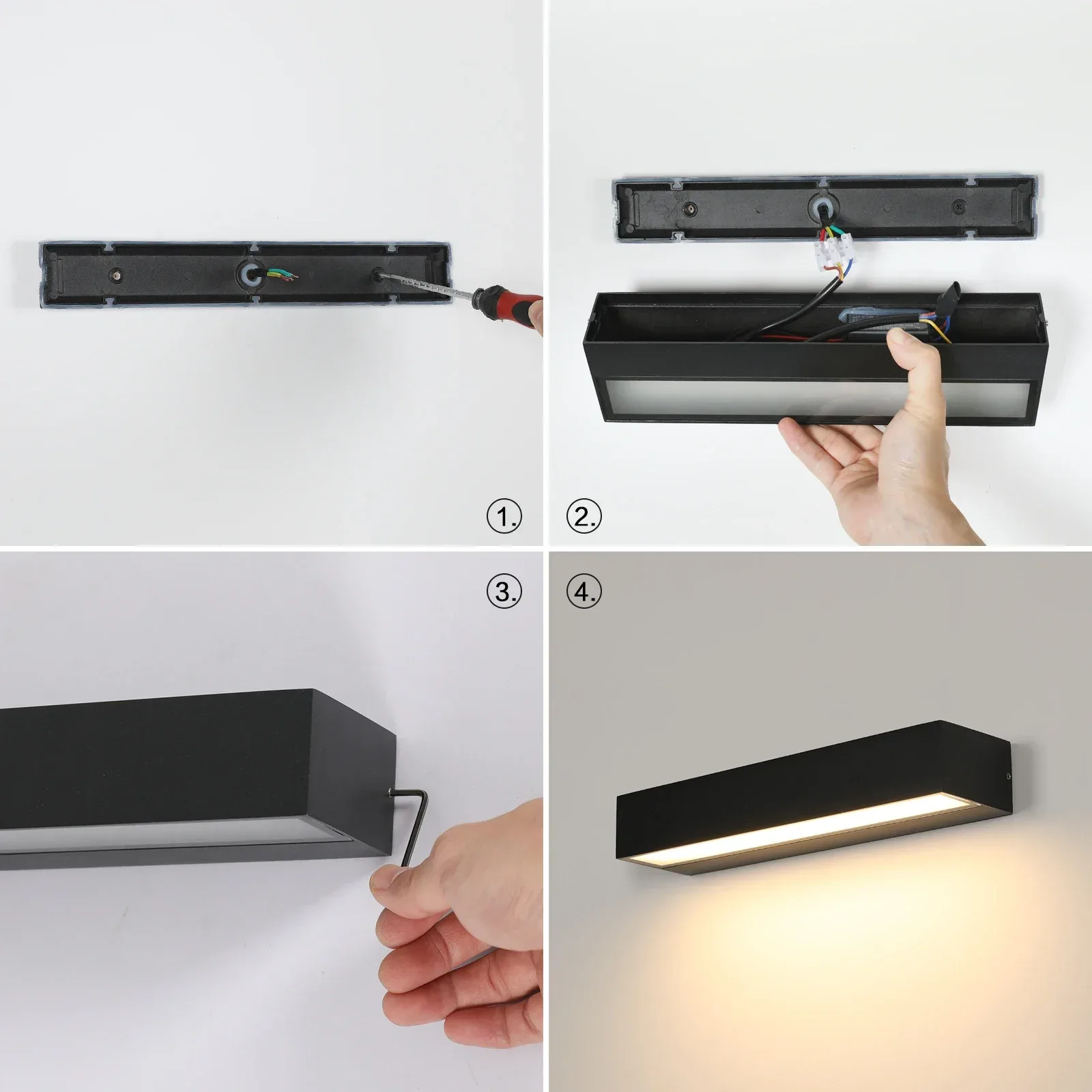 Vue rapprochée du luminaire