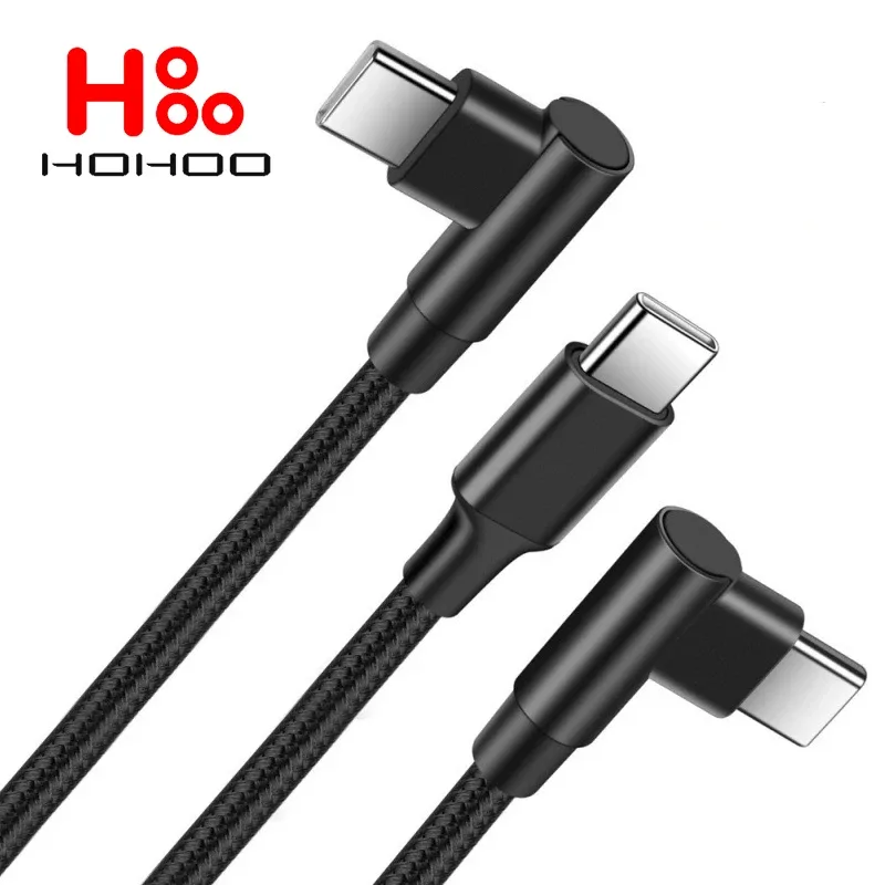 Câble USB-C vers USB-C 120W à angle droit (L) - Charge rapide PD 4.0/3.0 - Image 6