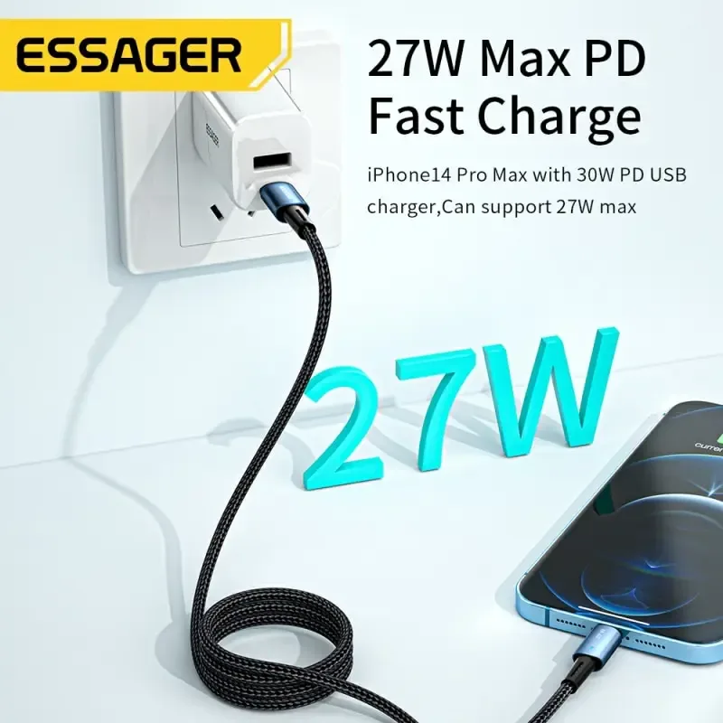 Essager - Câble de charge rapide USB-C vers Lightning 20W - Image 2