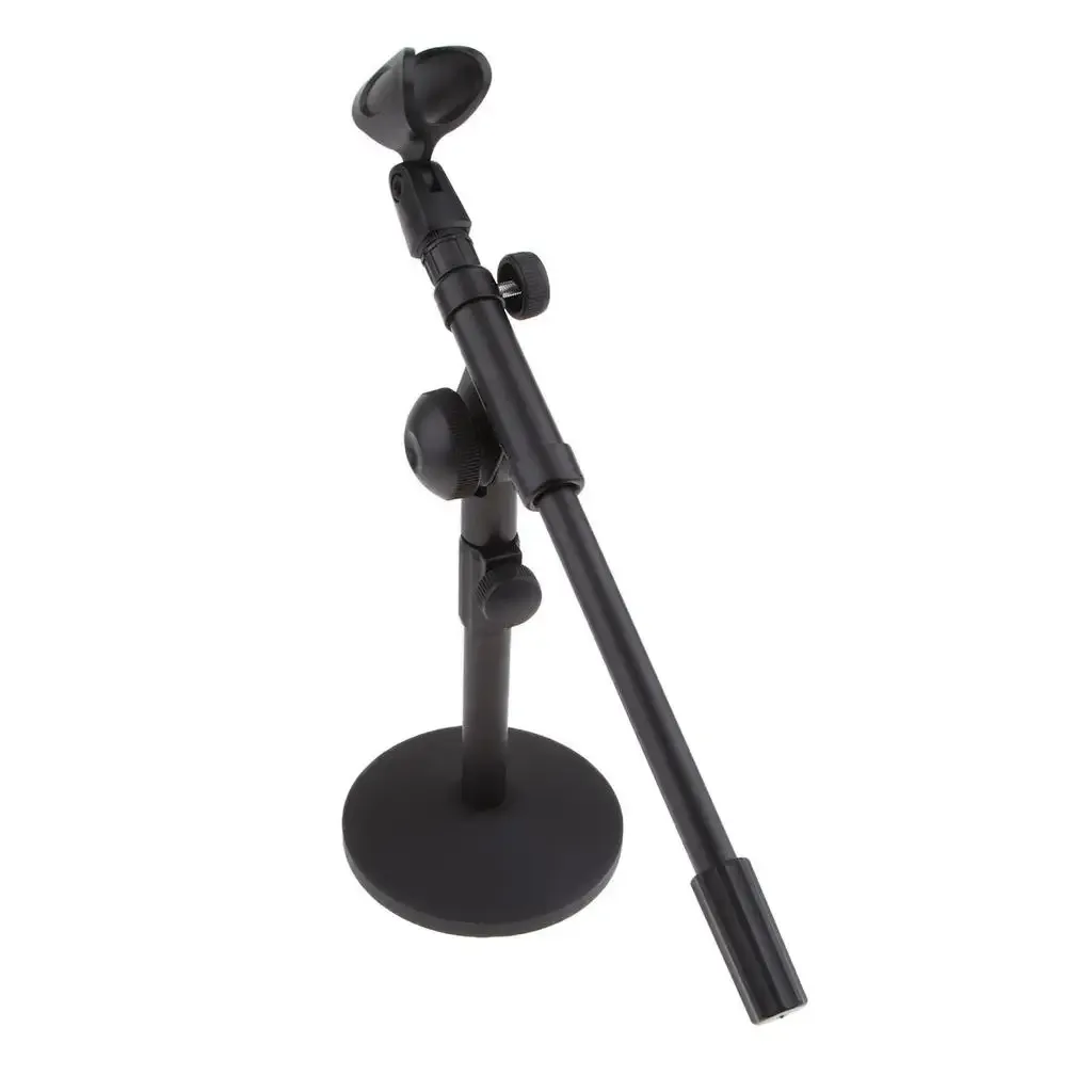 Support de microphone de table réglable (33 cm) avec base de 13 cm pour studio et scène - Image 3