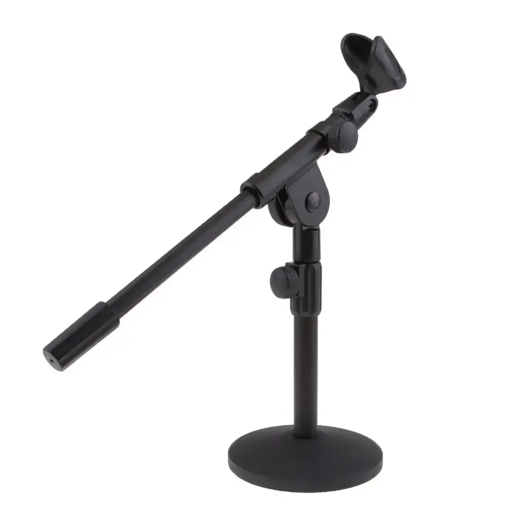 Support de microphone de table réglable (33 cm) avec base de 13 cm pour studio et scène - Image 4