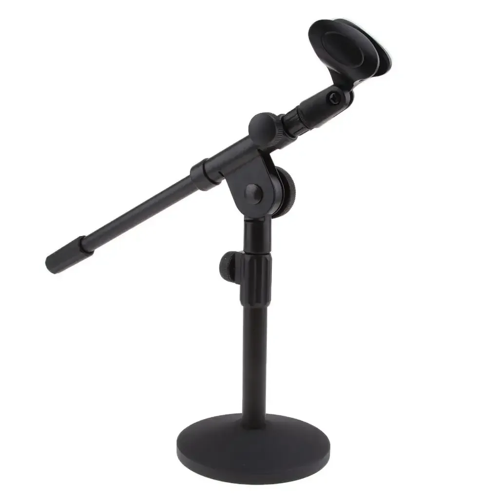 Support de microphone de table réglable (33 cm) avec base de 13 cm pour studio et scène - Image 2