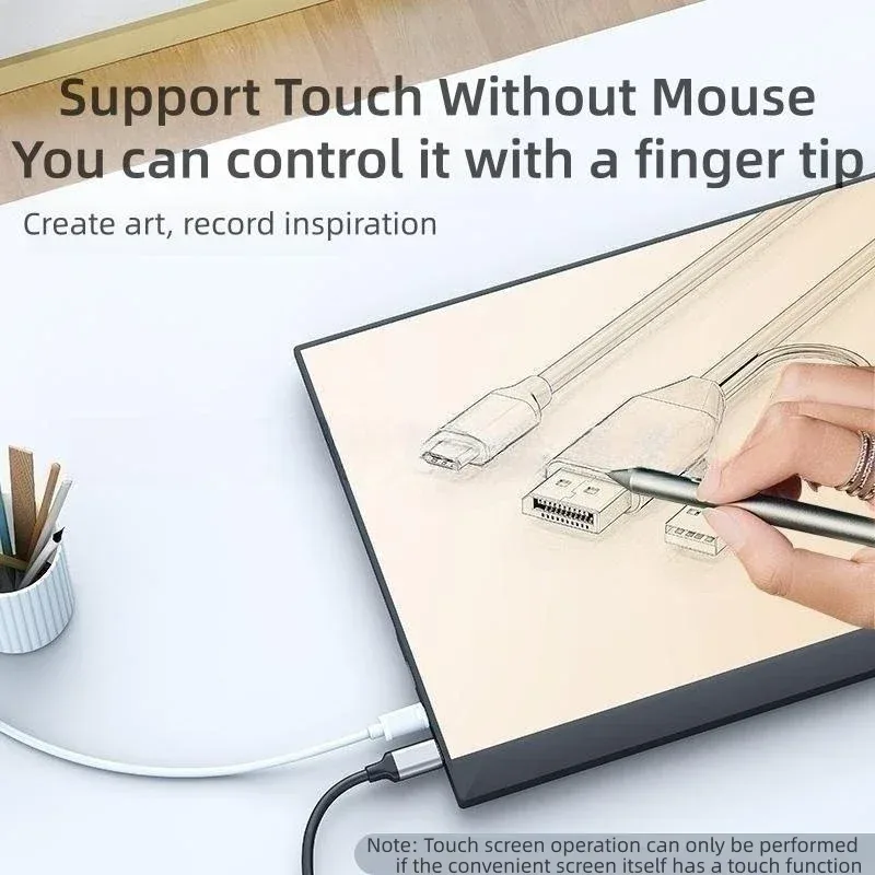 Convertisseur DisplayPort vers USB-C 4K 60Hz / 2K 144Hz avec alimentation pour écrans portables et lunettes VR/AR - Image 5