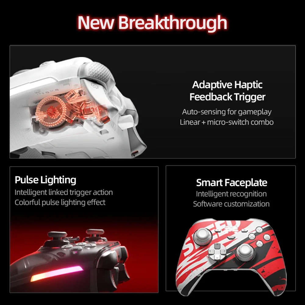 Beitong Kunpeng 70 Elite : Manette sans fil avec IA et gâchettes adaptatives pour Switch 2, PC et mobile - Image 2