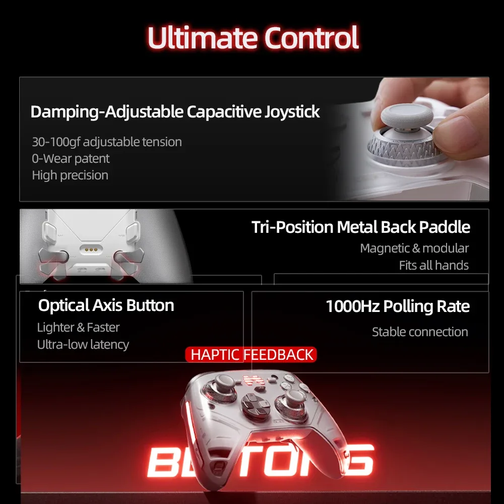 Beitong Kunpeng 70 Elite : Manette sans fil avec IA et gâchettes adaptatives pour Switch 2, PC et mobile - Image 3
