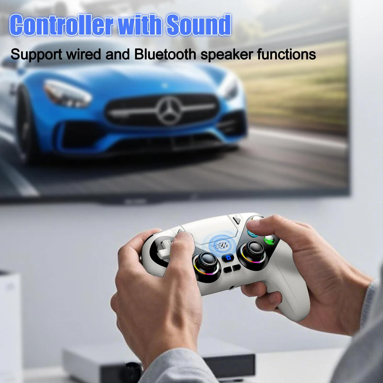 Manette sans fil pour PlayStation 5 avec fonction Turbo et vibration - Image 5