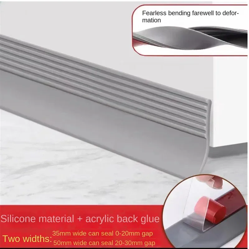 Bande d'étanchéité autocollante en mousse de silicone pour portes et fenêtres - Image 2
