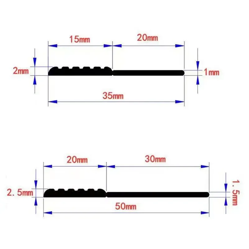 Bande d'étanchéité autocollante en mousse de silicone pour portes et fenêtres - Image 4