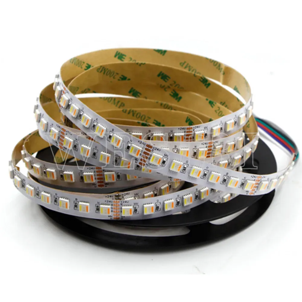 Ruban LED RGBCCT 5-en-1, 5m, 60/96 LED/m, 12V/24V - Image 1