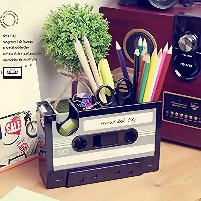 Porte-stylo Cassette Rétro