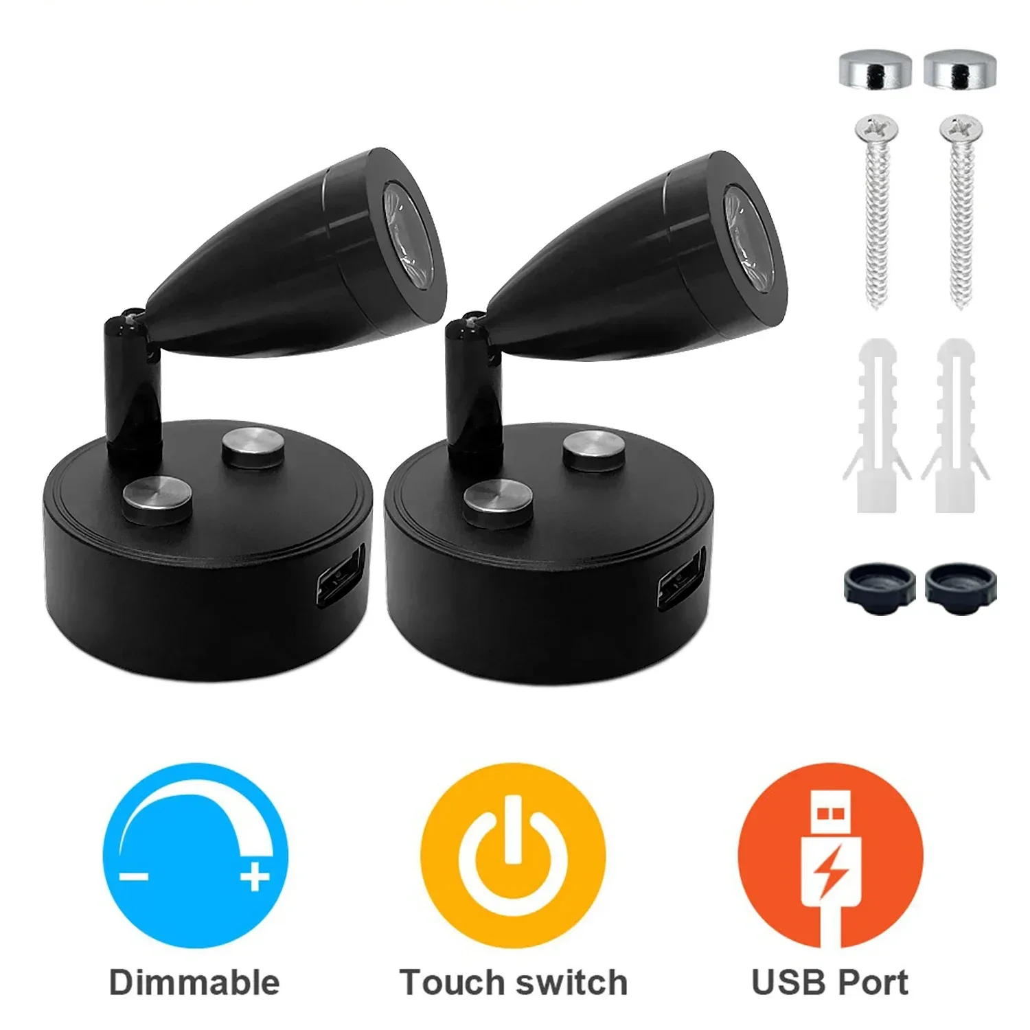 Spot de lecture LED 12-24V pour camping-car, caravane et bateau 2