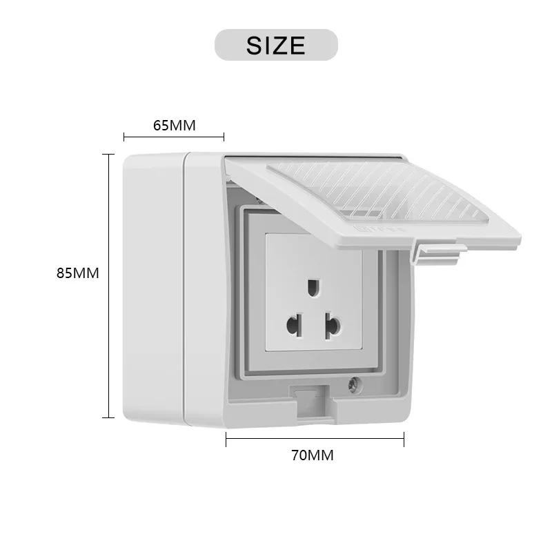 Prise connectée Wifi étanche IP55 avec minuterie, 16A, Standard UE (Tuya) - Image 6