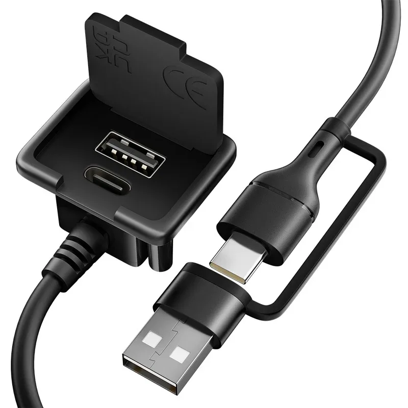 Câble d'extension USB 3.0 Type-C pour port de charge externe de sac à dos (50 cm) - Image 1