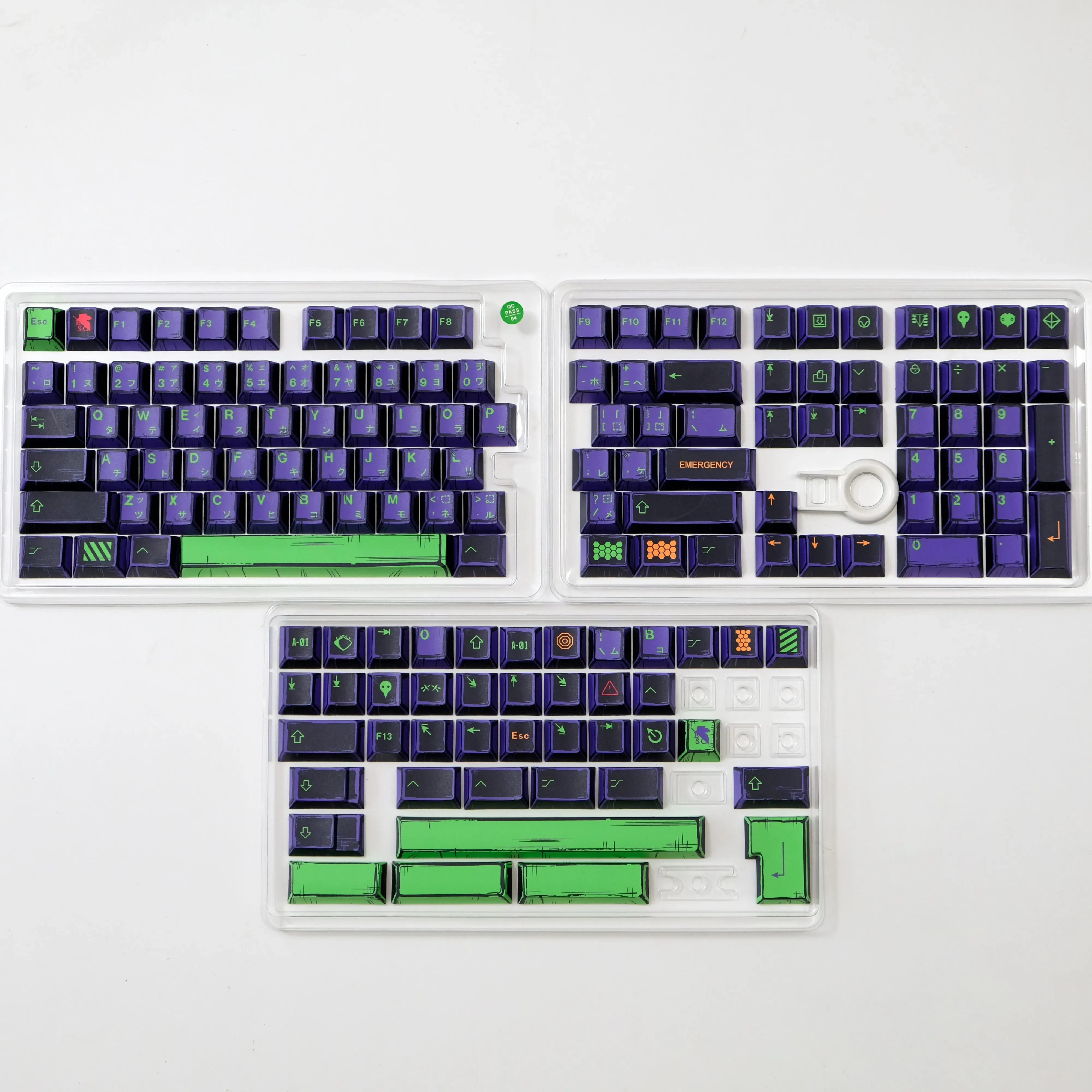 Set Keycaps EVA 01 Vue d'ensemble